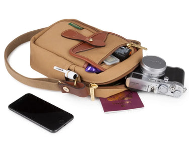 Billingham Airline Stowaway Khaki Canvas / Tan Leather