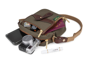 Billingham Pola Stowaway - Khaki Canvas / Tan Leather