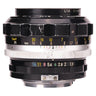 Nikon Nikkor-S 55mm f1.2 side view showing focus scale, aperture ring, and 52mm filter