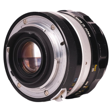 Nikon Nikkor-N 24mm f2.8 rear three-quarter view showing mount and rear element