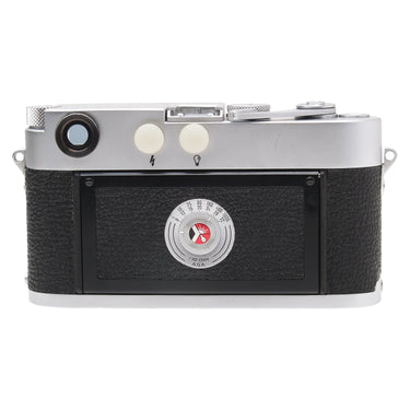 Leica M3 rear view showing eyepiece and film speed reminder dial