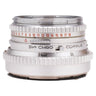 Hasselblad Carl Zeiss 80mm f2.8 Planar side view with Synchro Compur shutter and distance scale