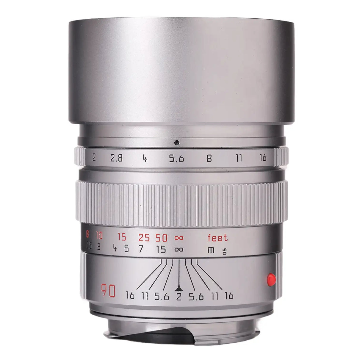 Leica 90mm f2 Summicron-M Silver, Boxed 3688882
