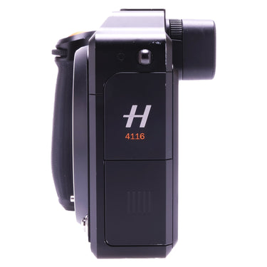 Hasselblad X1D 50C right side with battery door and viewfinder