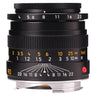 Leica Macro-Elmar-M 90mm f4 front barrel showing aperture and focus scales with red index dot