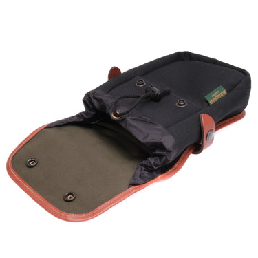 Billingham Delta Pocket Black Canvas/Tan Leather (9+)