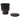 Leica Noctilux-M 50mm f1 upright with hood beside a Leica front cap