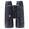 Leica 10x50 BA Trinovid front with red Leica logo, model marking, and eyepiece caps on