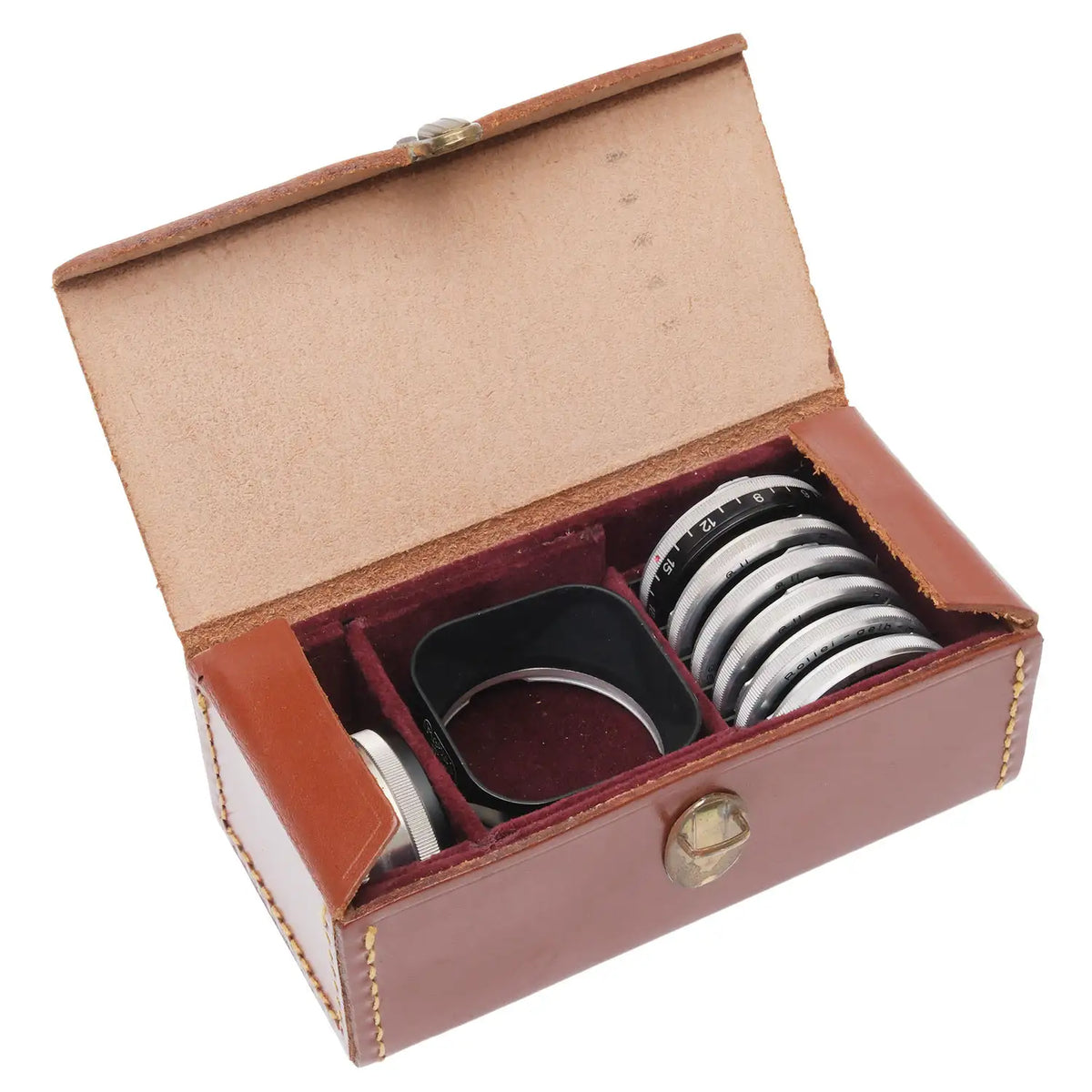 Rollei TLR Bay 2 Hood, Rolleinar 1, Filter Set, Case (9) · Camera West