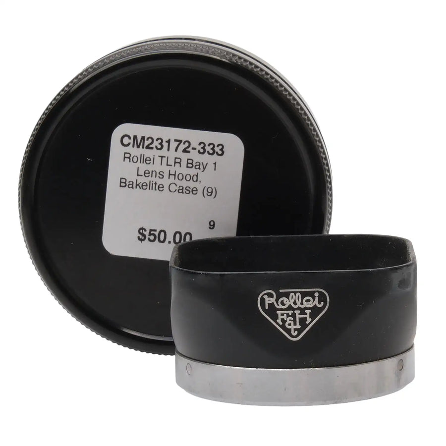 Rollei TLR Bay 1 Lens Hood, Bakelite Case (9)