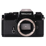 Nikon Nikkormat EL front with lens removed showing bare F mount and focus screen