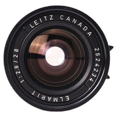 Leica 28mm f2.8 Elmarit front element with Leitz Canada engraving and serial 2524234