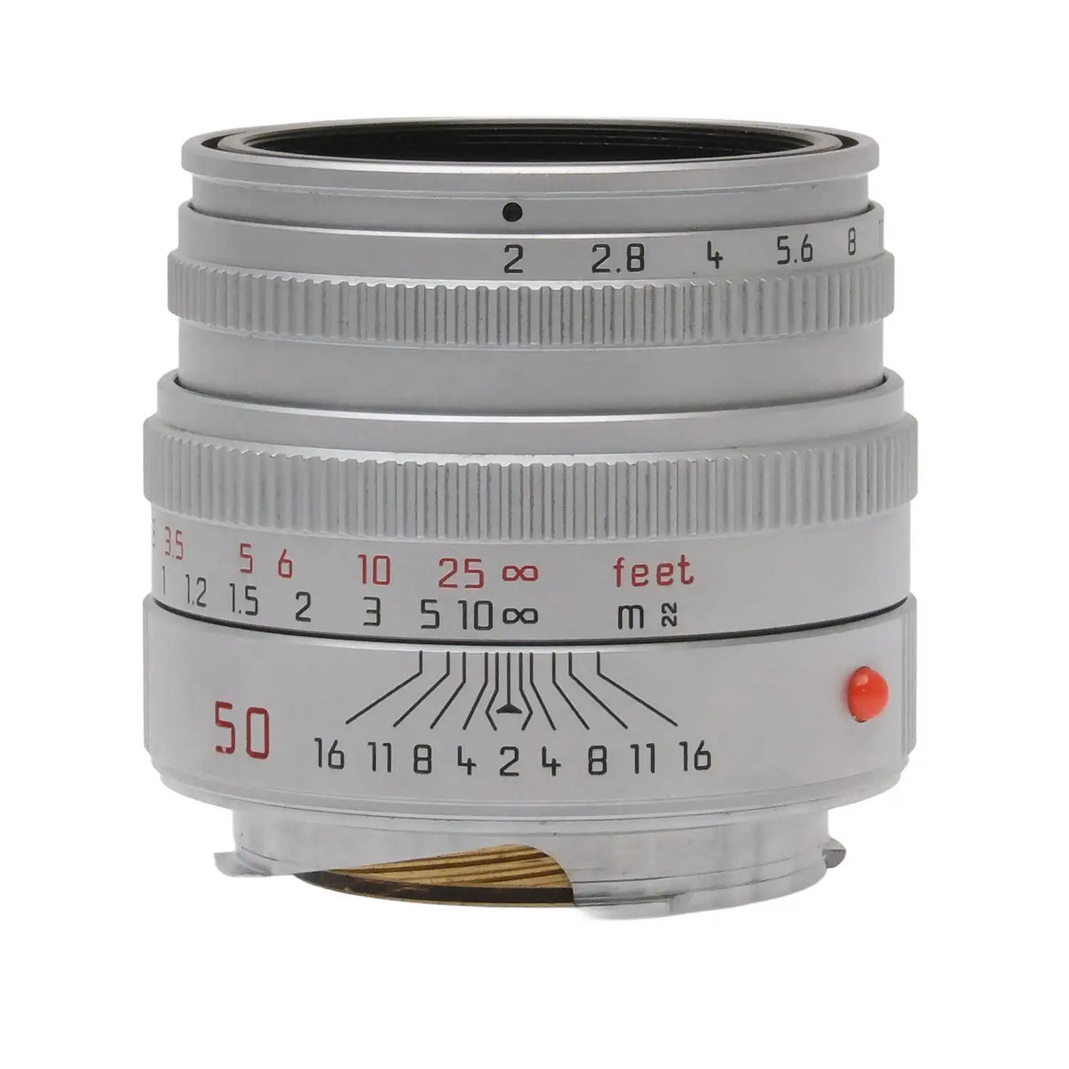 Leica 50mm f2 Summicron-M, Silver 3843227