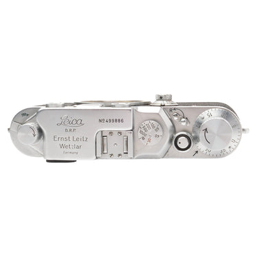 Leica IIIc top plate engraved Ernst Leitz Wetzlar with serial No 499886 and shutter speed dial