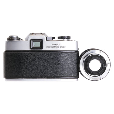 Leica Leicaflex SL left side showing viewfinder and Hillhurst Photographic Studio engraving