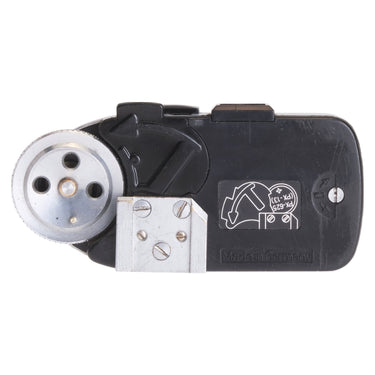 Leica MR-4 Meter bottom showing PX-625 (PX-13) battery compartment label and Made in Germany marking