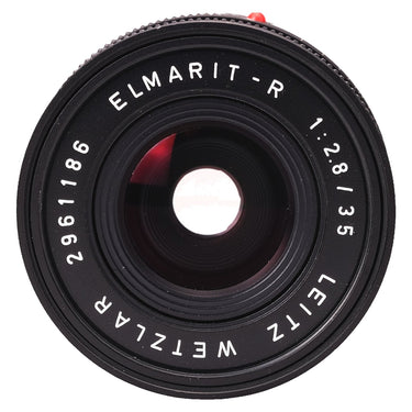 Leica Elmarit-R 35mm f2.8 front element with engraved name and serial number 2961186