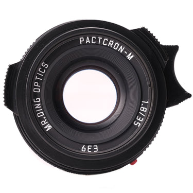 Mr Ding Pactcron-M 35mm f1.8 front element with engraved name and E39 marking