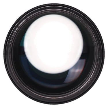 Nikon 200mm f4 Nikkor front element straight-on view