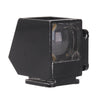 Leica Waist Level Finder AUFSU front three-quarter view showing objective glass and shoe foot