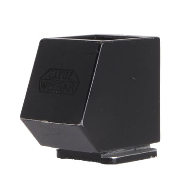 Leica Waist Level Finder AUFSU angled side view with E. Leitz Wetzlar logo