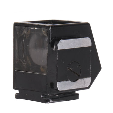 Leica Waist Level Finder AUFSU opposite three-quarter view with adjustment screw