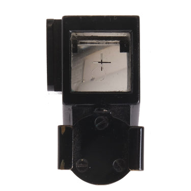 Leica AUFSU finder top-down view of focusing screen with crosshair and cover plate