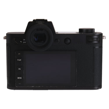 Leica SL2-S rear view with rear screen, EVF, and control buttons
