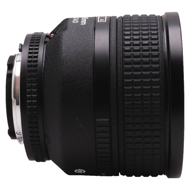Nikon 85mm f1.4 D side profile with rear F mount at left