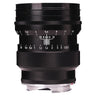 Voigtländer 75mm f1.5 Nokton side view with aperture and focus scales and engraved serial number