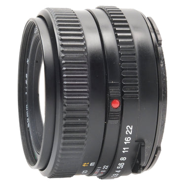Mamiya 645 80mm f2.8 N lens barrel side view with aperture markings