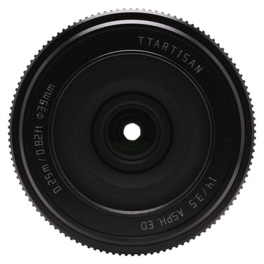 TTArtisan 14mm f3.5 front element with focal length and filter thread markings
