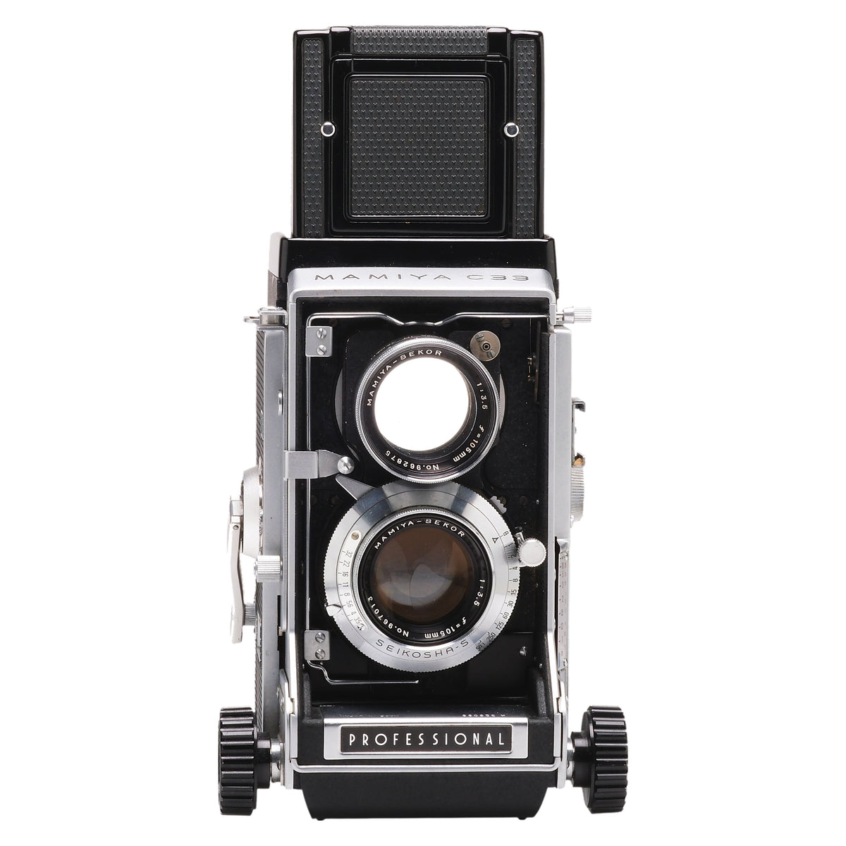 Mamiya C33, 105mm f3.5, 65mm f3.5, 180mm f4.5 326099