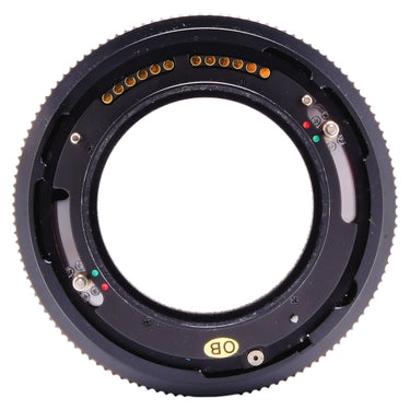 Mamiya RZ67 extension tube mount face with OB marking and gold contacts