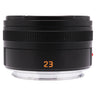 Leica Summicron-TL 23mm f2 side view showing focus ring and orange 23 marking