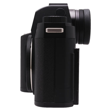 Leica SL3 right side view showing grip and memory card door