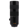 Leica 90-280mm f2.8-4 APO-Vario-Elmarit-SL lens standing upright with hood and zoom scale