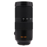 Leica Vario-Elmar-SL 100-400mm side view with hood mounted and zoom focal-length scale