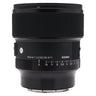 Sigma 85mm f1.4 DG DN Art front-quarter view with aperture scale and serial number