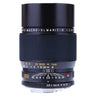 Leica APO-Macro-Elmarit-R 100mm f2.8 side view with distance and aperture scales, hood extended
