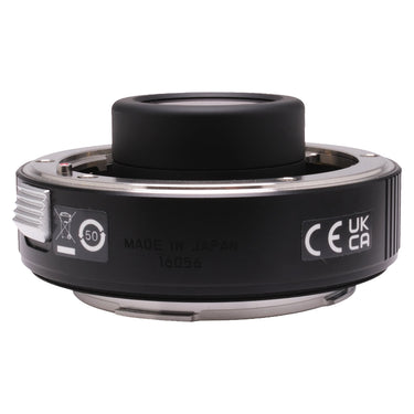 Leica Extender L 1.4x rear-facing view with Made in Japan 16056 engraving and CE UKCA marks