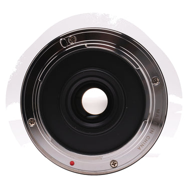 Laowa 9mm f2.8 Zero-D rear mount, contacts and Made in China marking