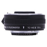 Nikon TC-14E III 1.4x teleconverter side view with AF-S model markings and lens contacts