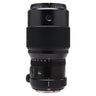 Fujifilm GF 250mm f4 R LM OIS WR front standing view showing barrel markings and tripod foot
