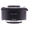 Nikon TC-17E II teleconverter side view with Made in Japan marking and serial 207193