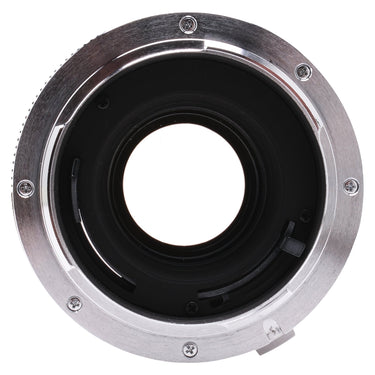 Leica APO-Extender-R 1.4x rear bayonet view showing mount, screws and optical element