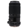 Fujifilm GF 100-200mm f5.6 lens standing upright, zoom and aperture rings and tripod foot