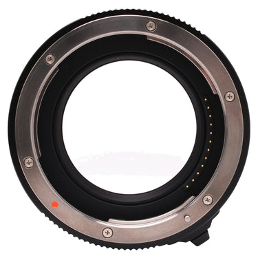 Fujifilm MCEX-18G WR opposite mount end with red index dot and electronic contacts