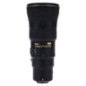 Nikon AF-S 500mm f5.6E PF ED VR standing upright, front view with control switches and name plate