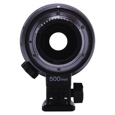 Nikon 500mm f5.6E PF rear mount with contacts and 500mm marking on tripod foot